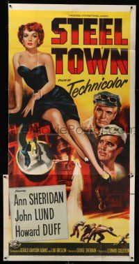 6w652 STEEL TOWN 3sh '52 Lund & Duff are men of steel and sexy Ann Sheridan is a woman of flesh!