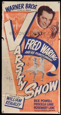 6w687 VARSITY SHOW 3sh R42 Fred Waring and His Pennsylvanians, Priscilla & Rosemary Lane!