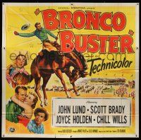 6w135 BRONCO BUSTER 6sh '52 directed by Budd Boetticher, cool artwork of rodeo cowboy on horse!