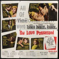 6w136 BY LOVE POSSESSED 6sh '61 sexy Lana Turner, Efrem Zimbalist Jr., directed by John Sturges!