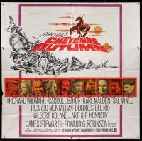 6w139 CHEYENNE AUTUMN 6sh '64 directed by John Ford, portraits ot top stars + cool Rehberger art!