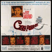6w158 GAY PURR-EE 6sh '62 Judy Garland, Robert Goulet, Red Buttons, cartoon cats!