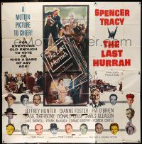 6w176 LAST HURRAH 6sh '58 John Ford, art of Spencer Tracy, portraits of 16 top cast members!