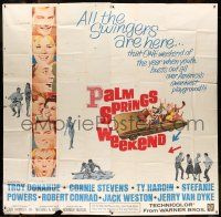 6w194 PALM SPRINGS WEEKEND 6sh '63 Troy Donahue, Connie Stevens, teen swingers in California!