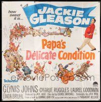 6w195 PAPA'S DELICATE CONDITION 6sh '63 Jackie Gleason, how sweet it is, artwork by Frank Frazetta!
