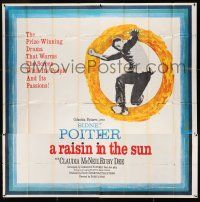 6w202 RAISIN IN THE SUN 6sh '61 Sidney Poitier, from Lorraine Hansberry's prize-winning play!