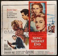 6w209 SONG WITHOUT END 6sh '60 Dirk Bogarde as Franz Liszt, sexy Genevieve Page & Capucine!