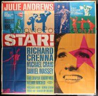 6w213 STAR 6sh '68 Julie Andrews, Richard Crenna, Daniel Massey, directed by Robert Wise!