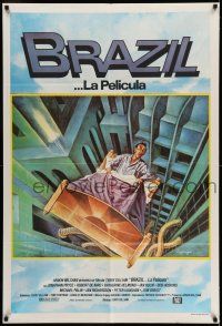 6w264 BRAZIL Argentinean '85 Terry Gilliam, cool sci-fi fantasy art by Lagarrigue!