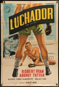 6w369 SET-UP Argentinean R50s art of boxer Robert Ryan fighting in the ring, Robert Wise