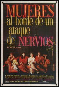 6w406 WOMEN ON THE VERGE OF A NERVOUS BREAKDOWN Argentinean '88 Pedro Almodovar's romantic comedy!