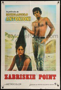 6w412 ZABRISKIE POINT Argentinean '70 Antonioni's bizarre teen sex movie, different image!