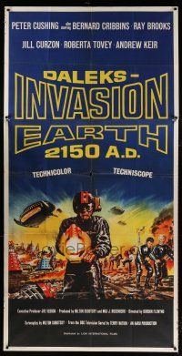 6w008 DALEKS' INVASION EARTH: 2150 AD English 3sh '66 time-travel sci-fi based on the TV series!