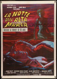 6w854 LA NOTTE DELL'ALTA MAREA Italian 1p '77 The Night of the High Tide, great Tino Avelli art!
