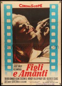 6w950 SONS & LOVERS Italian 1p '60 D.H. Lawrence, close up art of Dean Stockwell & sexy Mary Ure!
