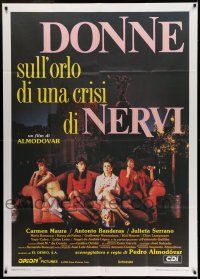 6w993 WOMEN ON THE VERGE OF A NERVOUS BREAKDOWN Italian 1p '89 directed by Pedro Almodovar!