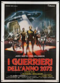 6w101 ROME 2072 AD: THE NEW GLADIATORS Italian 2p '83 Lucio Fulci, cool sci-fi art by Enzo Sciotti!