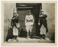 6x055 BEAU HUNKS 8x10 still '31 officer stands between Stan Laurel & Oliver Hardy on guard!