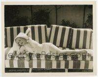 6x106 CAROLE LOMBARD 8x10.25 still '30s sexy full-length portrait in skimpy outfit laying on couch!