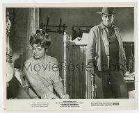 6x130 CIRCUS WORLD 8.25x10.25 still '65 John Wayne stares at Rita Hayworth looking away from him!