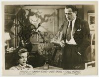 6x151 DARK PASSAGE 8x10.25 still '47 great c/u of Humphrey Bogart looking down at Lauren Bacall!