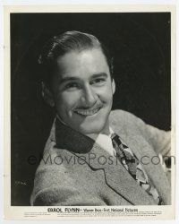 6x197 ERROL FLYNN 8x10 still '30s head and shoulders portrait of the handsome leading man in suit!