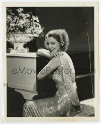 6x346 JEANETTE MACDONALD 8.25x10 still '37 beautiful portrait by piano by Clarence Sinclair Bull!