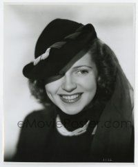 6x388 LANA TURNER 7.75x9.5 still '40s beautiful youthful smiling portrait wearing cool hat!
