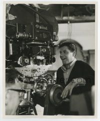 6x523 PATSY candid 8x10 still '64 wacky star & director Jerry Lewis smiling behind the camera!