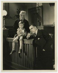 6x652 STAR WITNESS 8x10 still '31 Chic Sale & Walter Huston help Dickie Moore testify in court!