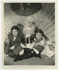 6x735 VIRGINIA WEIDLER/CHARLENE WYATT 8.25x10 still '36 snuggling w/Santa after finishing a movie!