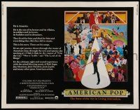 6y020 AMERICAN POP 1/2sh '81 cool rock & roll art by Wilson McClean & Ralph Bakshi!