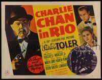 6y079 CHARLIE CHAN IN RIO 1/2sh '41 it's Sidney Toler's most spine-tingling mystery in Brazil!