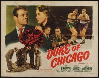 6y125 DUKE OF CHICAGO style A 1/2sh '49 boxer Tom Brown fighting in the ring, gorgeous Audrey Long!