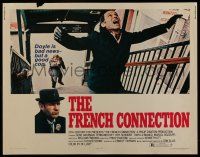 6y169 FRENCH CONNECTION 1/2sh '71 Gene Hackman in movie chase climax, directed by William Friedkin
