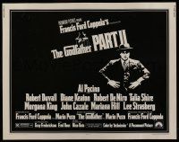 6y190 GODFATHER PART II 1/2sh '74 Al Pacino in Francis Ford Coppola classic crime sequel!