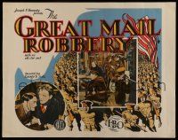 6y197 GREAT MAIL ROBBERY 1/2sh '27 art & photos of U.S. Marines who stop train robbers of gold!