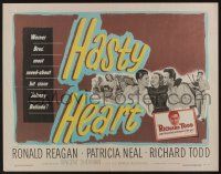 6y205 HASTY HEART 1/2sh '50 patient Ronald Reagan & nurse Patricia Neal help dying Richard Todd!
