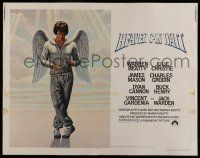 6y208 HEAVEN CAN WAIT 1/2sh '78 art of angel Warren Beatty wearing sweats by Lettick, football!