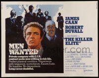 6y244 KILLER ELITE 1/2sh '75 James Caan & Robert Duvall, directed by Sam Peckinpah!