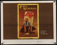 6y259 LIFE & TIMES OF JUDGE ROY BEAN 1/2sh '72 John Huston, art of Paul Newman by Richard Amsel!