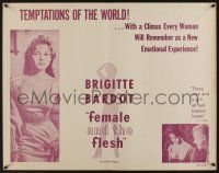6y260 LIGHT ACROSS THE STREET 1/2sh R60 sexy Brigitte Bardot in Female and the Flesh!