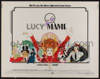 6y273 MAME 1/2sh '74 Lucille Ball, from Broadway musical, cool Bob Peak artwork!