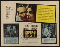 6y278 MIDDLE OF THE NIGHT style A revised 1/2sh '59 sexy young Kim Novak w/older Fredric March!