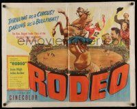6y333 RODEO 1/2sh '52 Jane Nigh, John Archer, Wallace Ford, daredevil kings of rings!