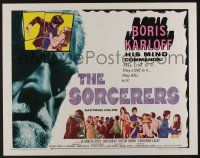 6y354 SORCERERS 1/2sh '67 Boris Karloff turns them on & off to live, love, die or KILL!
