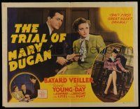 6y396 TRIAL OF MARY DUGAN 1/2sh '41 Robert Young, all fingers point to sexy Laraine Day!