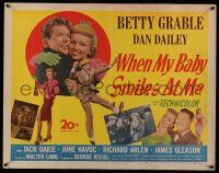 6y406 WHEN MY BABY SMILES AT ME 1/2sh '48 image of sexy Betty Grable & Dan Dailey!