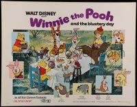 6y410 WINNIE THE POOH & THE BLUSTERY DAY 1/2sh '69 A.A. Milne, Tigger, Piglet, Eeyore!