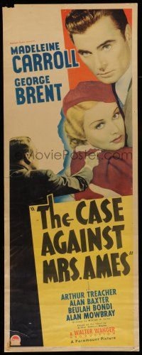 6y482 CASE AGAINST MRS. AMES insert '36 man points finger at Madeleine Carroll, Alan Mowbray & Carle